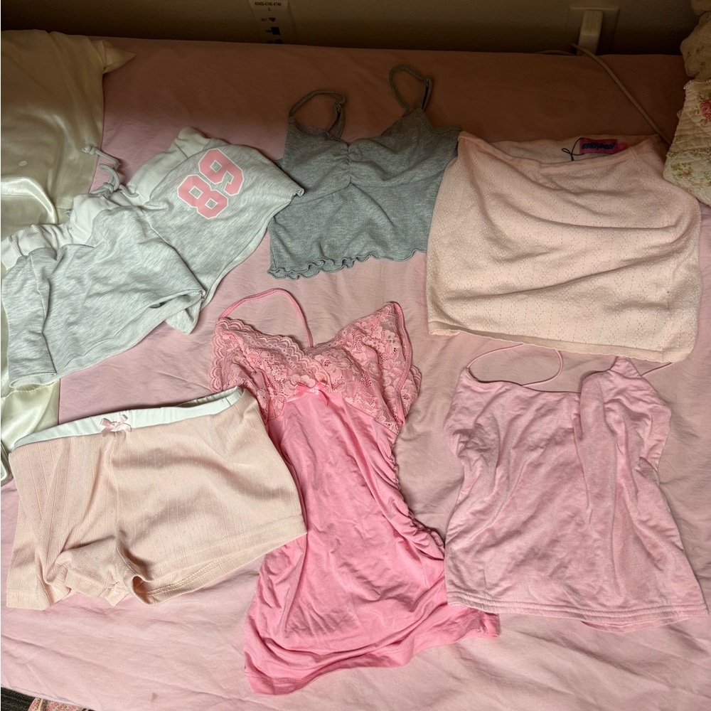 Pink and Gray Women's  Coquette Bundle/Set